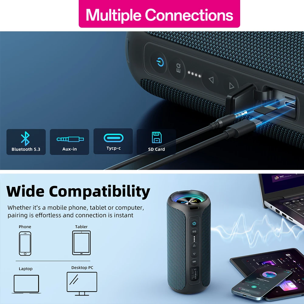 Ortizan Bluetooth Speakers 40W - Image 2